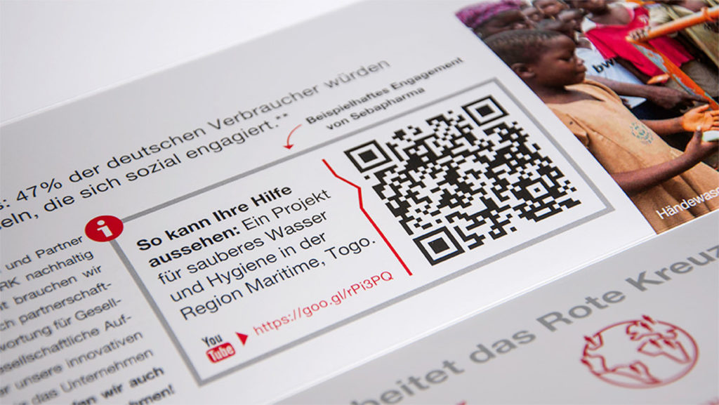 QR-Code (Deutsches Rotes Kreuz, Spendenmailings)