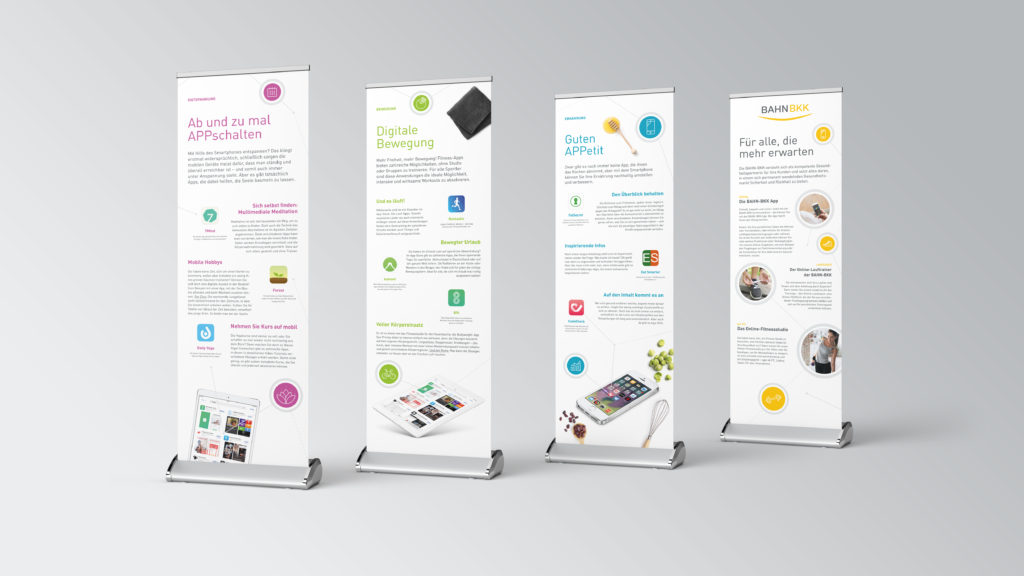 Roll-Ups - Digitalisierung (BAHN-BKK, Kampagne)
