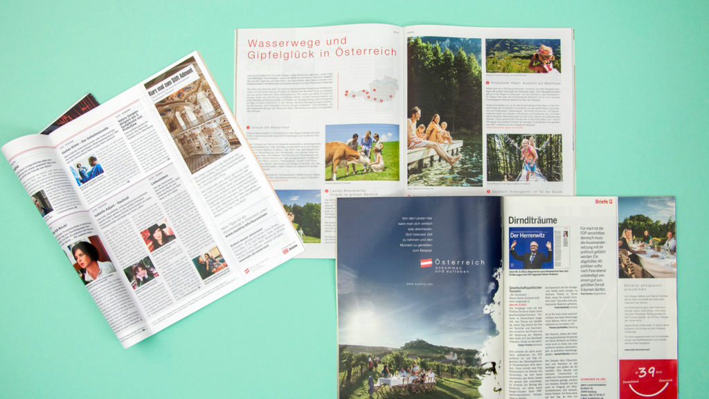 Anzeigen (Österreich Werbung, Grafikdesign)