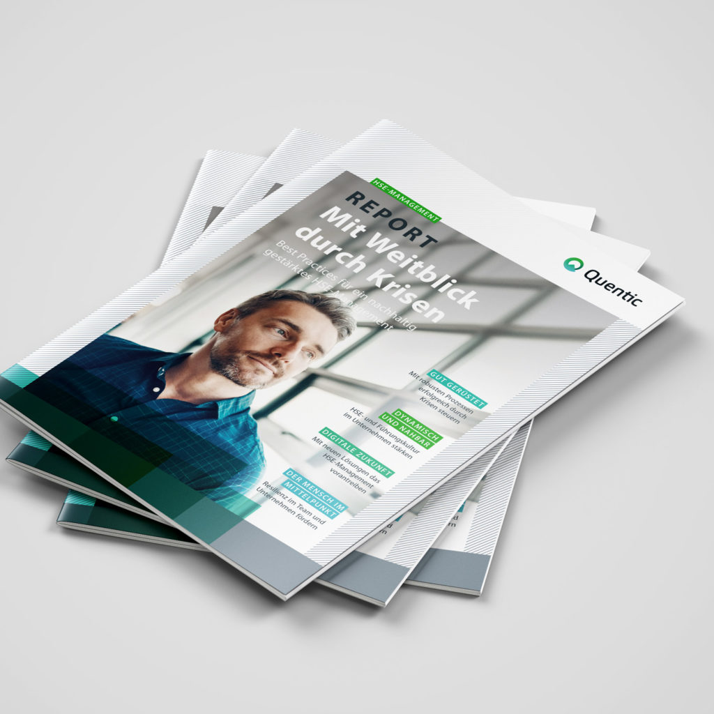 HSE-Management Report (Quentic, Messeaufritt, Editorial Design)