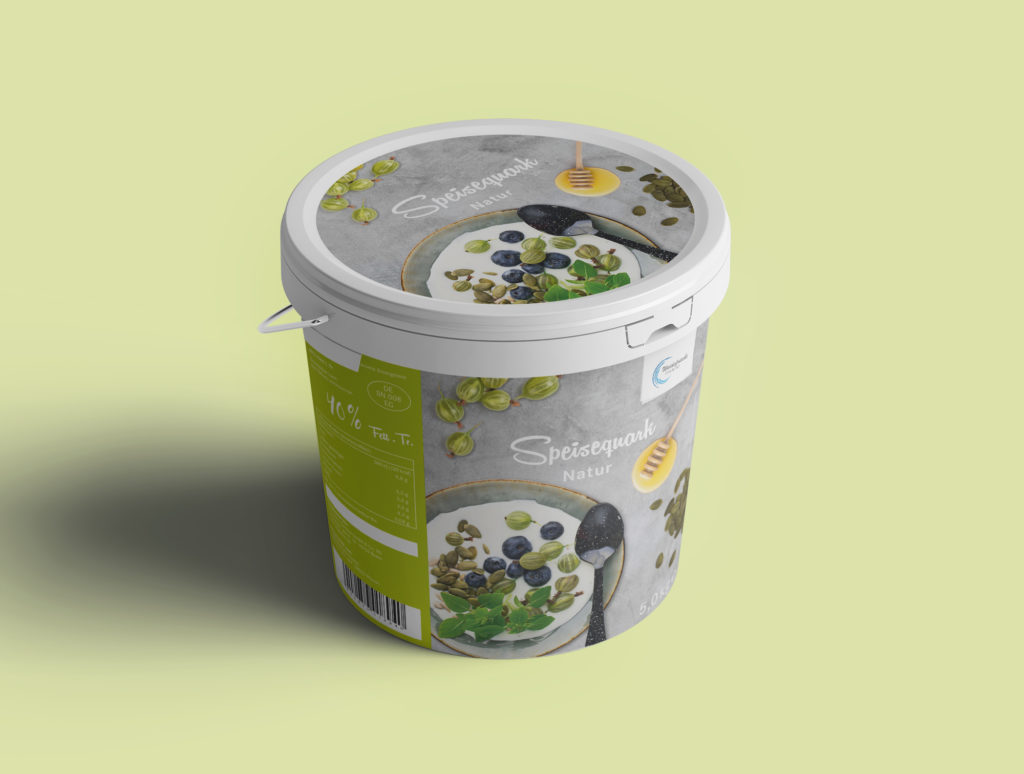 Mock-Up: Quark 40 % Fett (CF Gastro, Eigenmarke Weidefrische)