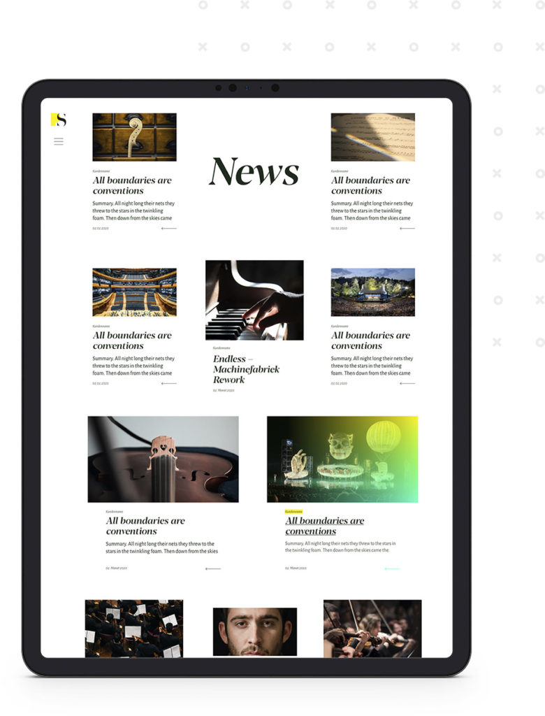 Screen: News (PS Music, Webseite)