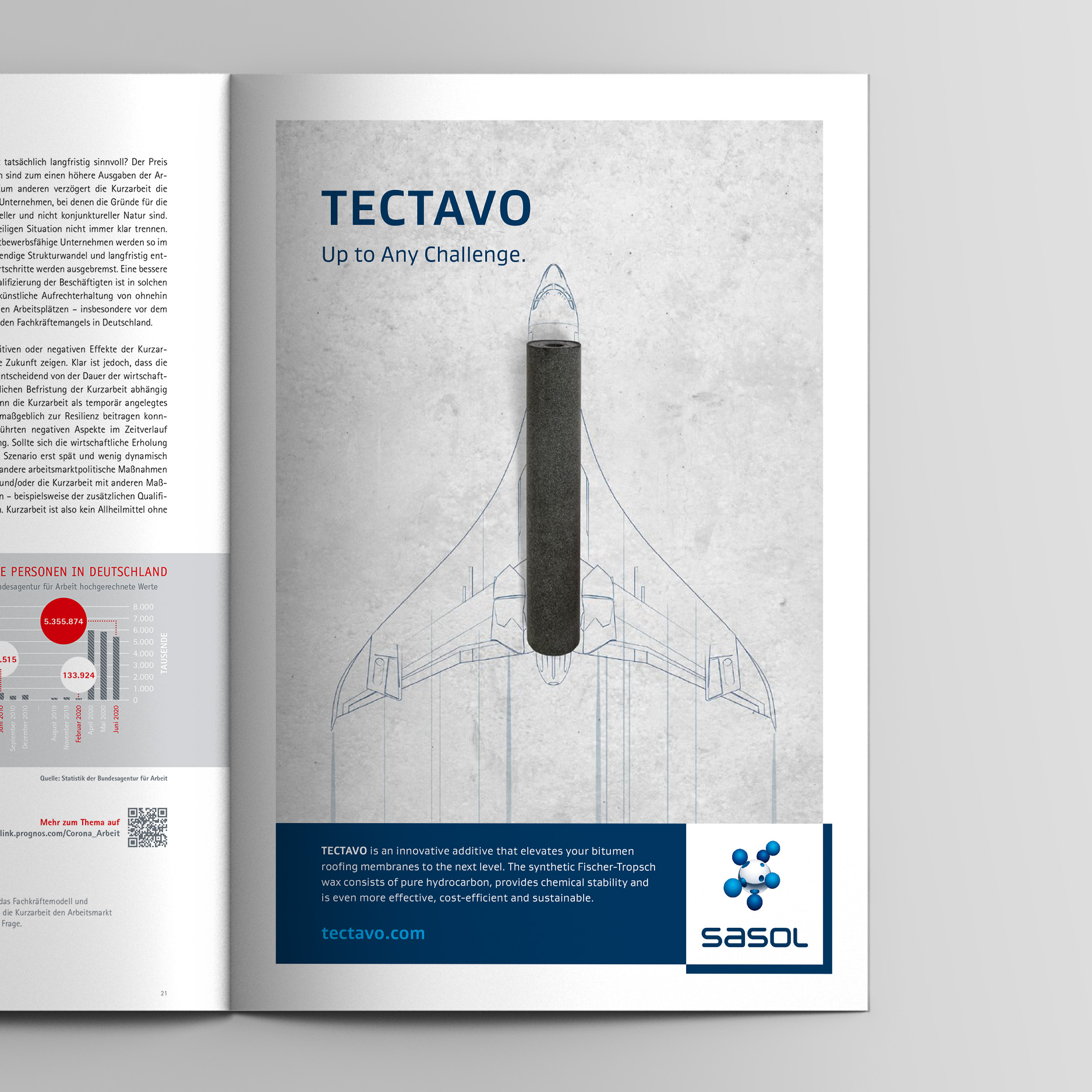 Keyvisual – Anzeige allgemein (Sasol, Tectavo Productlaunch)