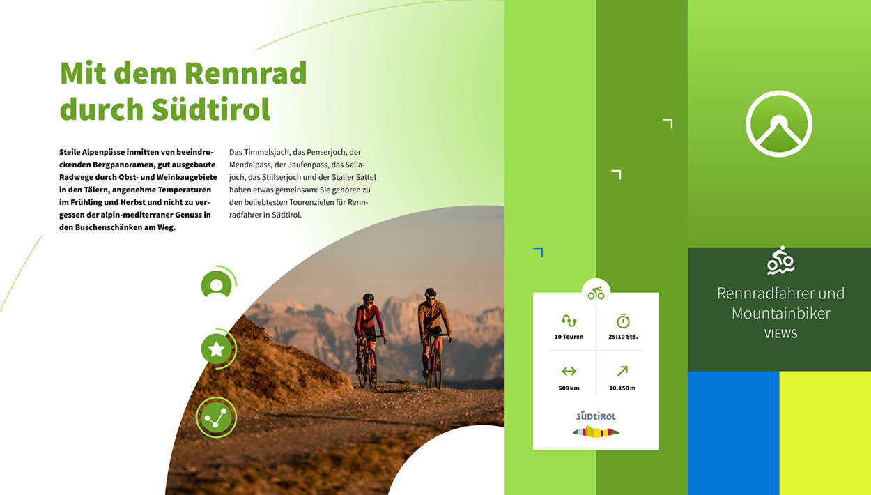 komoot Slides-Präsentation / Moodboard Branding