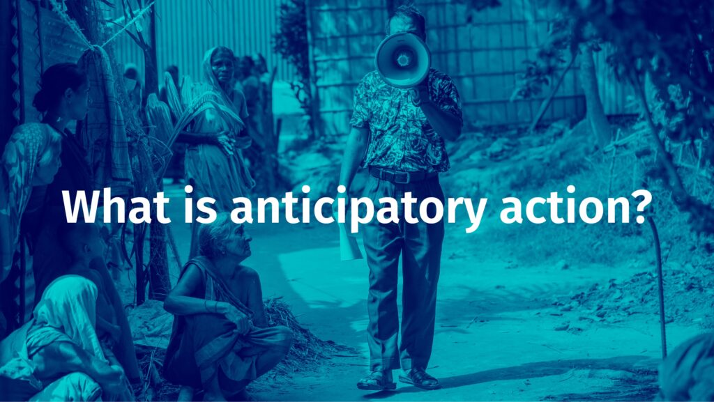 Monochromes Imagemotiv DRK – Anticipatory Action